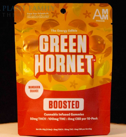 Photograph of product: Green Hornet - Mandarin Orange - 2:1 100mg Gummies