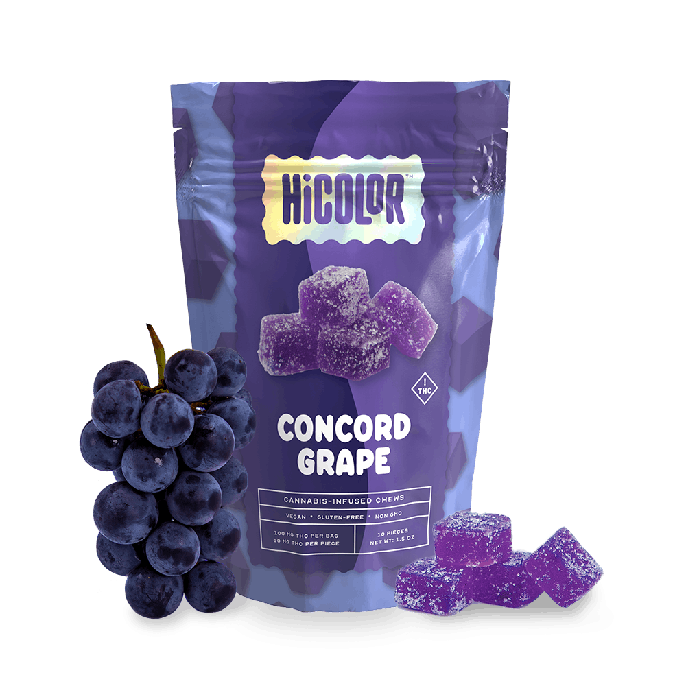 Photograph of product: 100mg Concord Grape Gummies 10pk