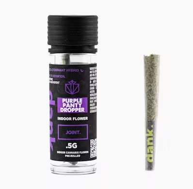 Photograph of product: Dank | Purple Panty Dropper | Oui'd Hybrid | Pre Roll | 0.5g