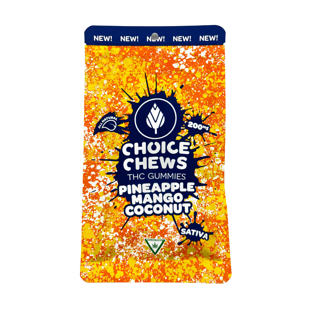 Photograph of product: Choice | Oui'd Gummy | Pineapple Mango Coconut | 200mg