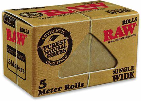 Photograph of product: Accessories - Wraps/Papers - Raw - Single Wide Rolling Paper Roll (5m)