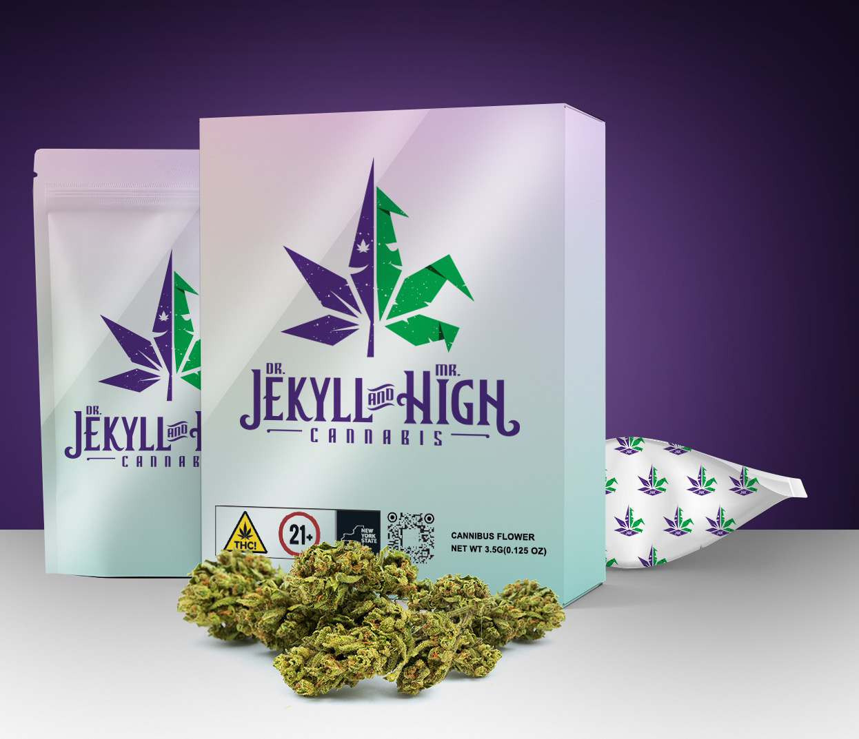 Photograph of product: Dr. Jekyll & Mr. High - Blueberry Swirl - 3.5g