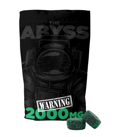 Photograph of product: Kosmik - The Abyss Gummies - Sour Green Apple Lemonade - 2000mg