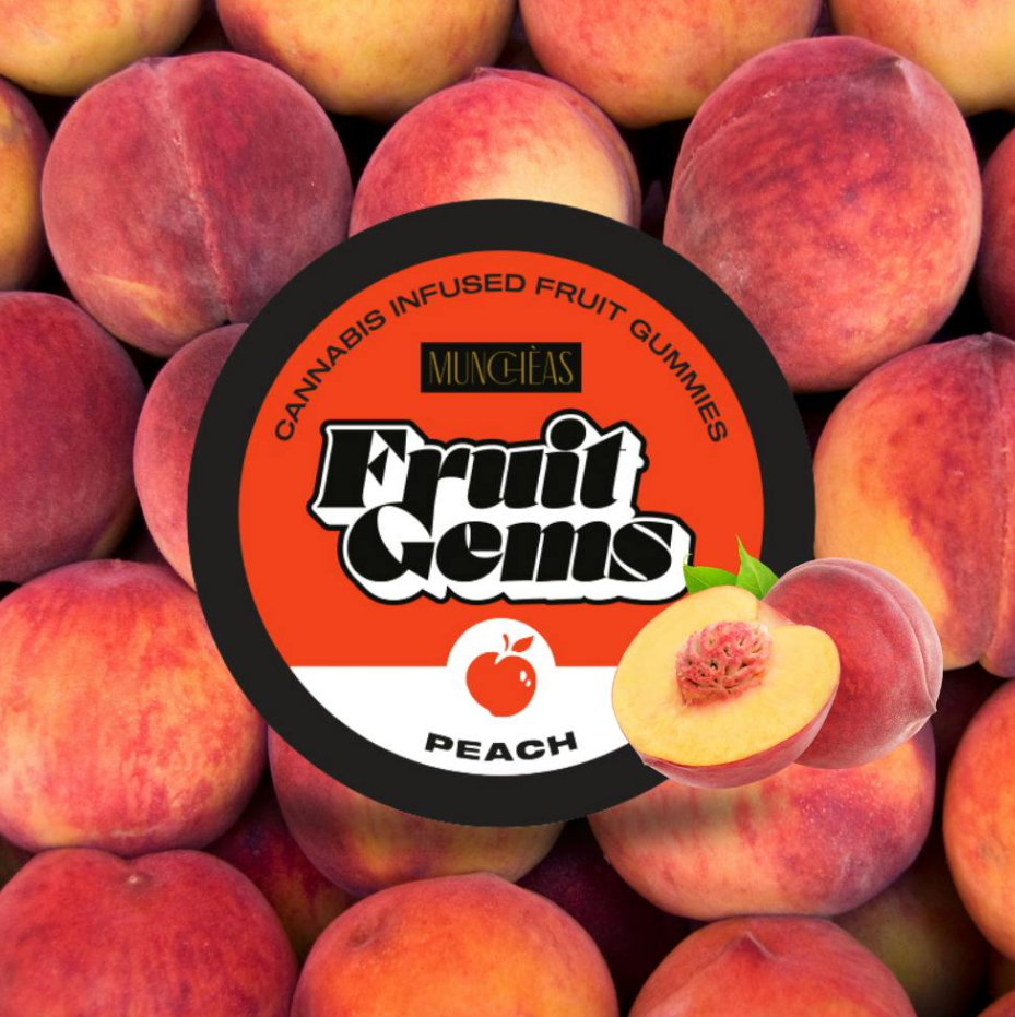 Photograph of product: Muncheas Peach Fruit Gems | 20pk
