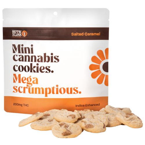 Photograph of product: Hippie Bliss Provisions Salted Caramel Oui'd Cookies 200mg TH-oui