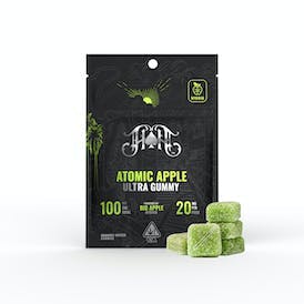Photograph of product: Atomic Apple 100mg Gummies