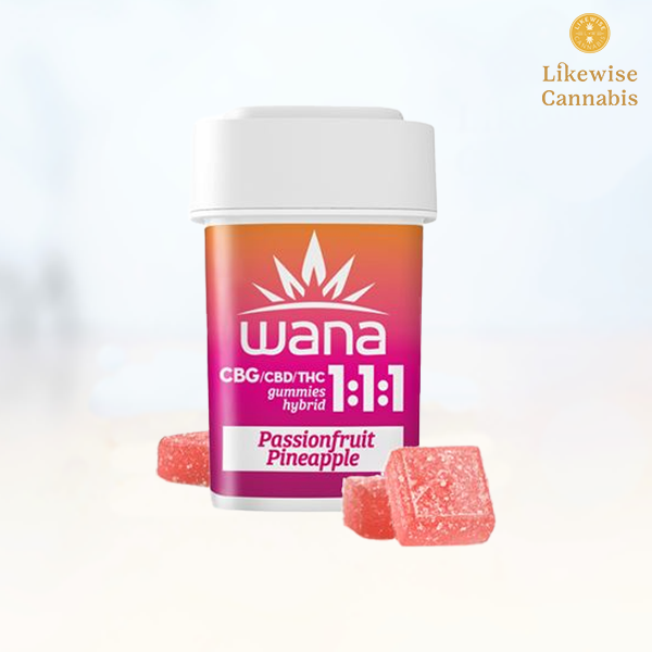 Photograph of product: 100MG 1:1:1 PASSION FRUIT PINEAPPLE GUMMIES