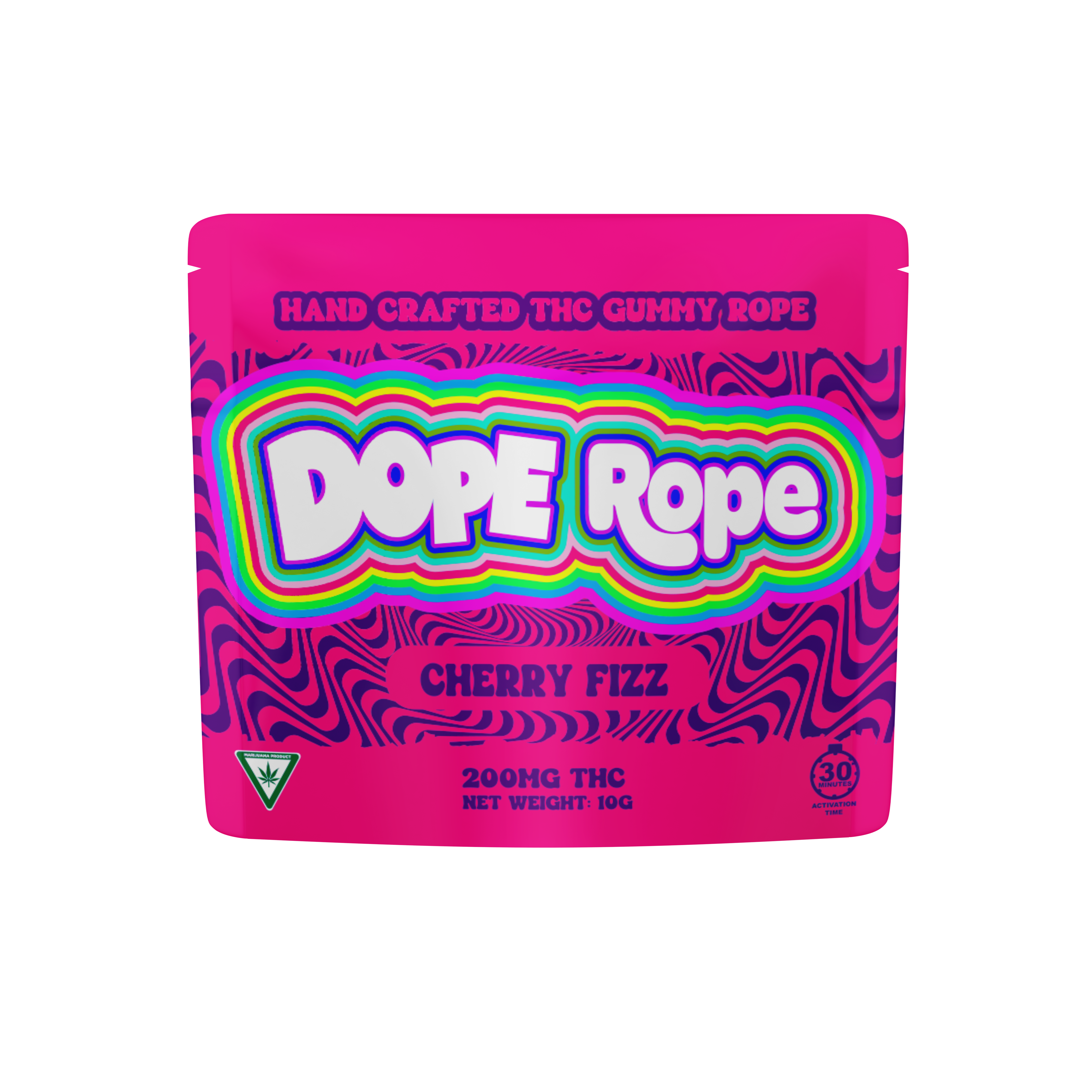 Photograph of product: DOPE ROPE | CHERRY FIZZ | 200mg GUMMIES