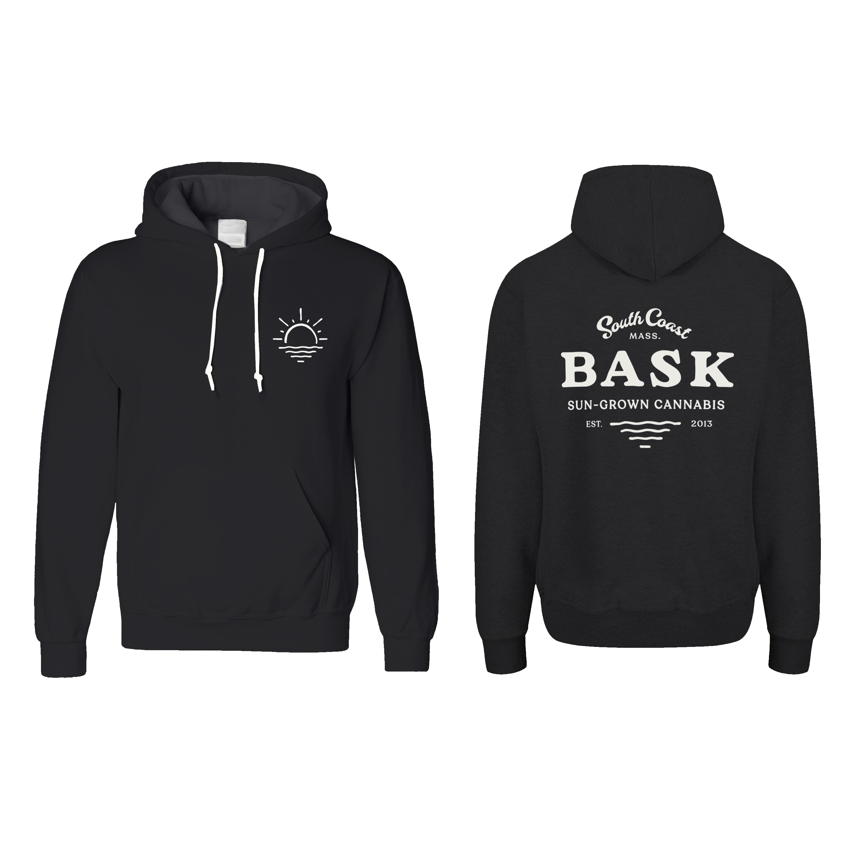 Photograph of Product: Bask Hoodie Black w/ Cream - XLarge