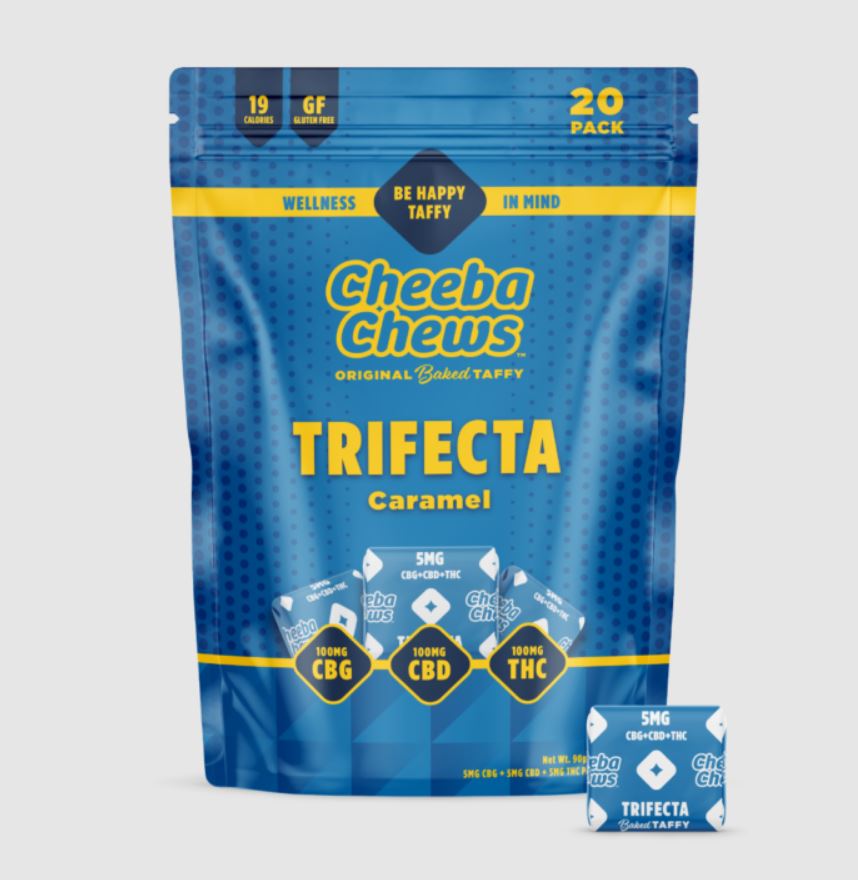 Photograph of product: Trifecta Caramel Cheeba Chews