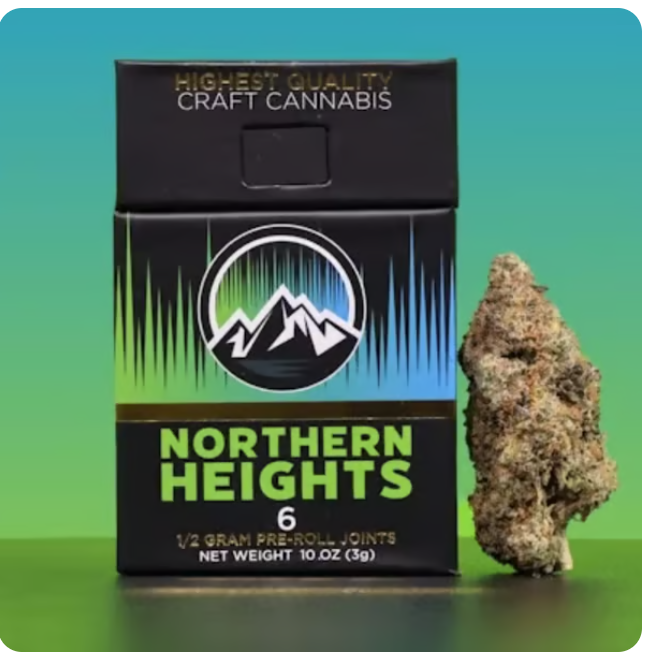 Photograph of product: Northern Heights - Pre Rolls - Chem De La Sour 6pk (3g)