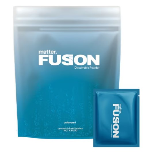 Photograph of product: matter. | Fusion Powder 1:0 TH-oui:CBD | 10mg/pk Powder