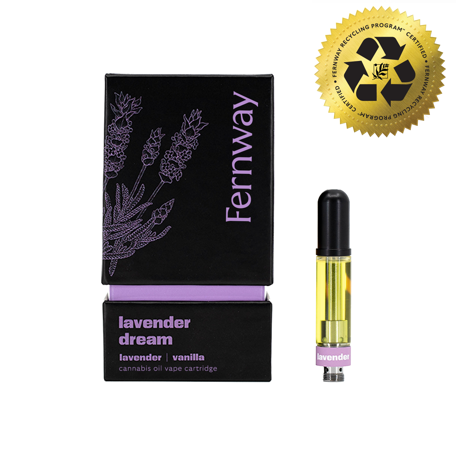 Photograph of product: Fernway - Lavender Dream - Vape Cartridge - (I)