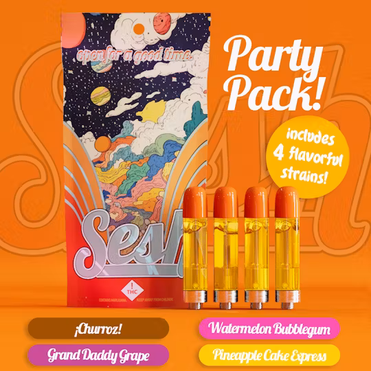 Photograph of product: Sesh - Party Variety Pack -  (H) 4000mg
