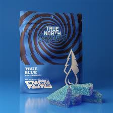 Photograph of product: TRUE NORTH | TRUE BLUE Gummies 200mg (50 mg X 4 pieces-Vegan)   | Edible