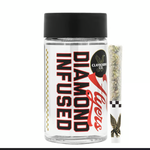 Photograph of product: STRAWBERRY C.R.E.A.M. 2.5G DIAMOND INFUSED 5 PACK PREROLL