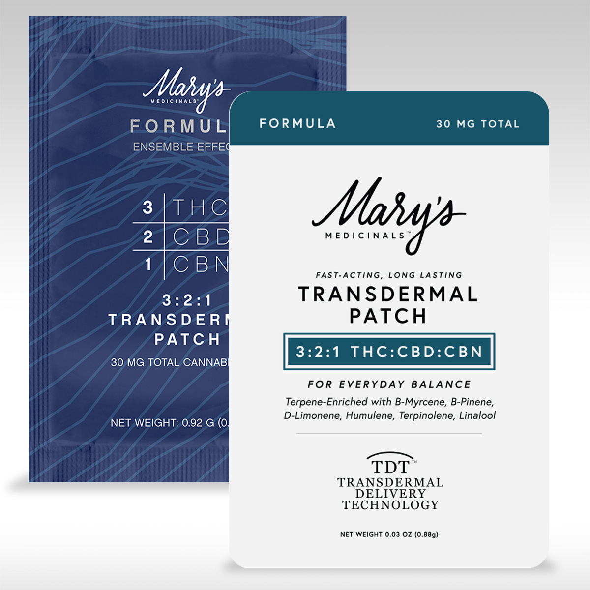Photograph of product: Marys Medicinals Transdermal 1:2:3 Patch CBN:CBD:TH-oui | 15mg
