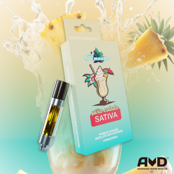 Photograph of product: Amnesia | Pina Colada | 1g Vape Cart