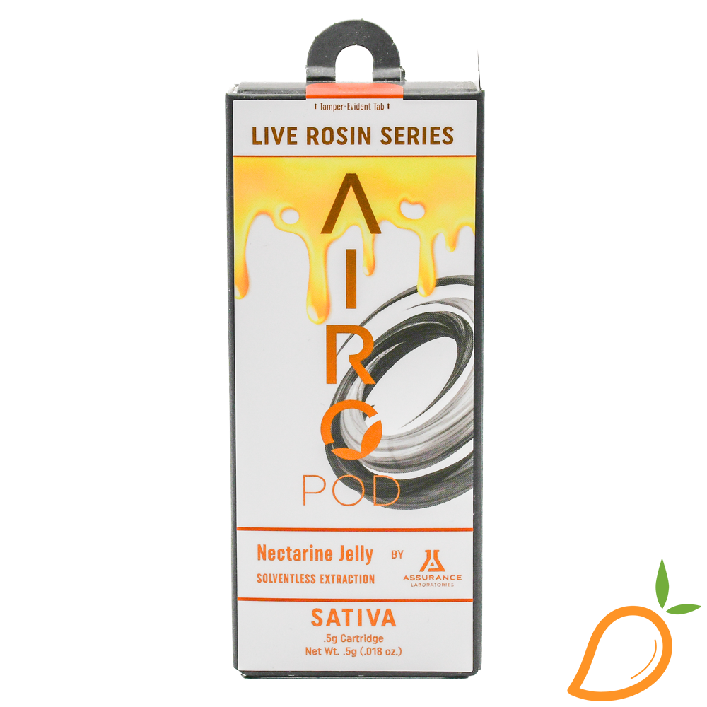 Photograph of product: 0.5g Nectarine Jelly Live Rosin Pod Airo Pro