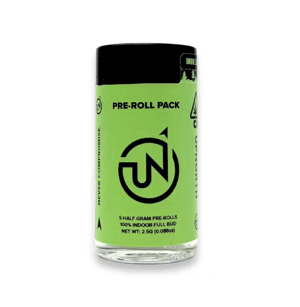 Photograph of product: UpNorth Preroll 5pk 2.5g - Platinum Afghani (I)