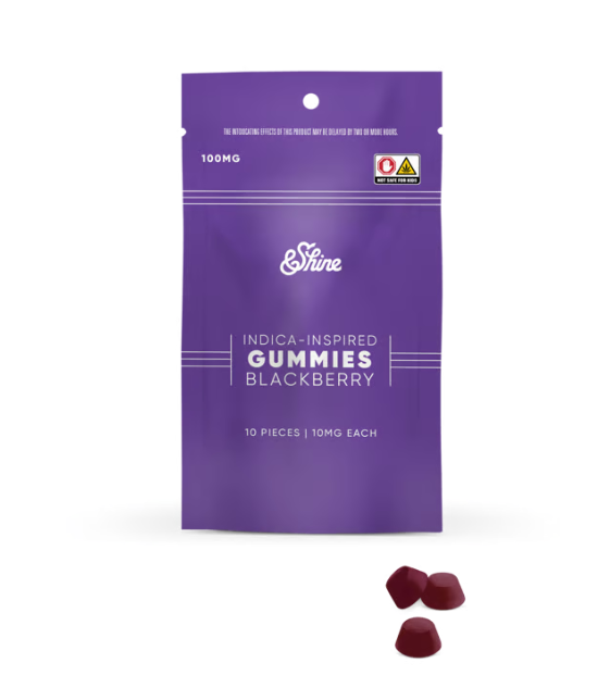 Photograph of product: &Shine Bites | Blackberry | 100mg (Oui'd)