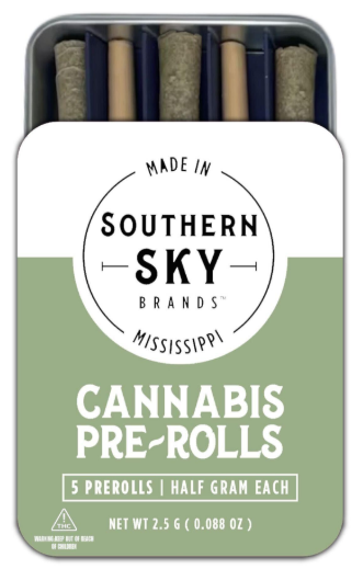Photograph of product: Southern Sky | .5g | 5pk | Red Runtz