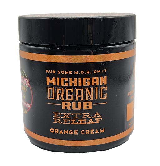 Photograph of Product: Orange Cream | Extra Releaf | Topical Jar 3oz | Michigan Organic Rub