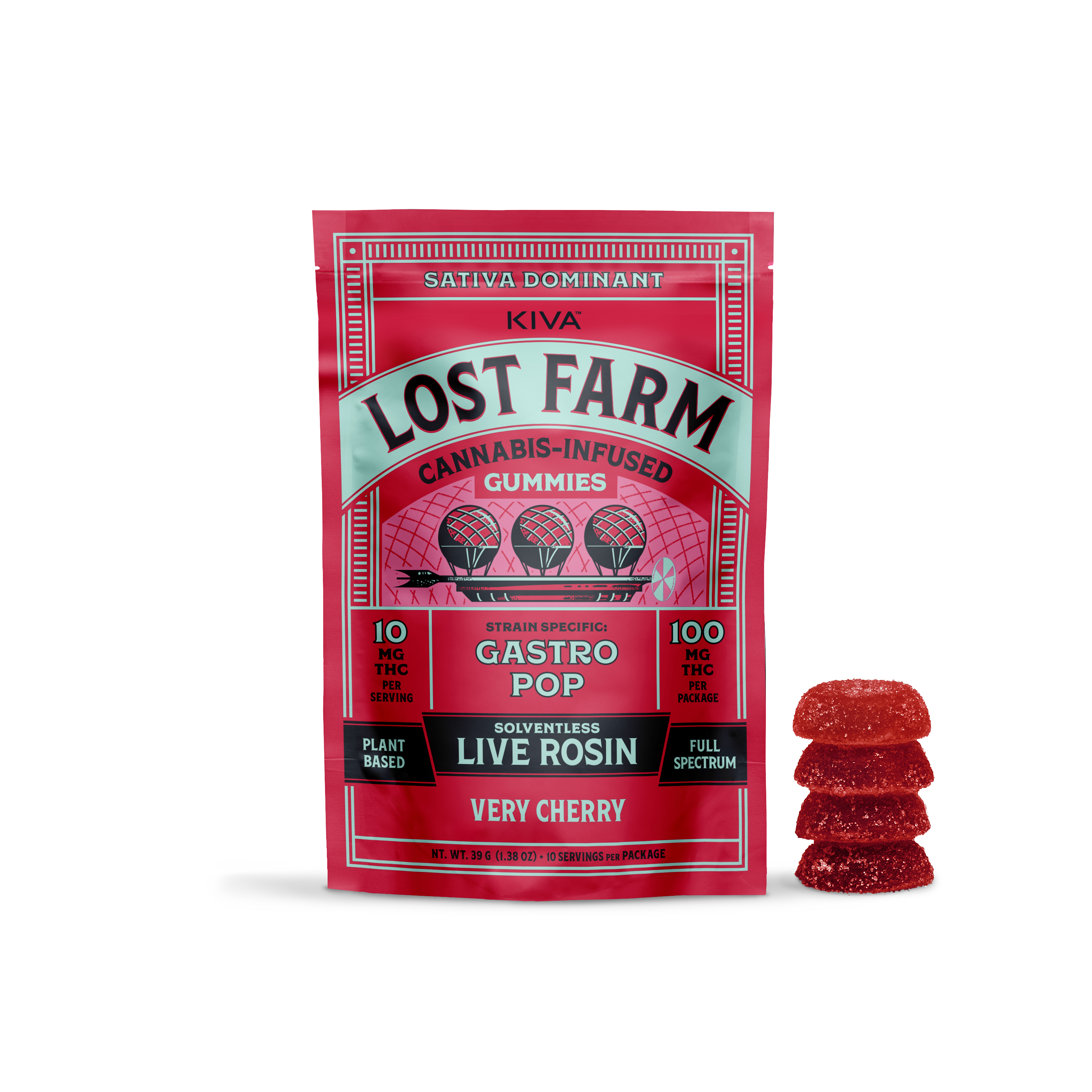 Photograph of product: Gummy Live Rosin Very Cherry [10pk] | 100mg