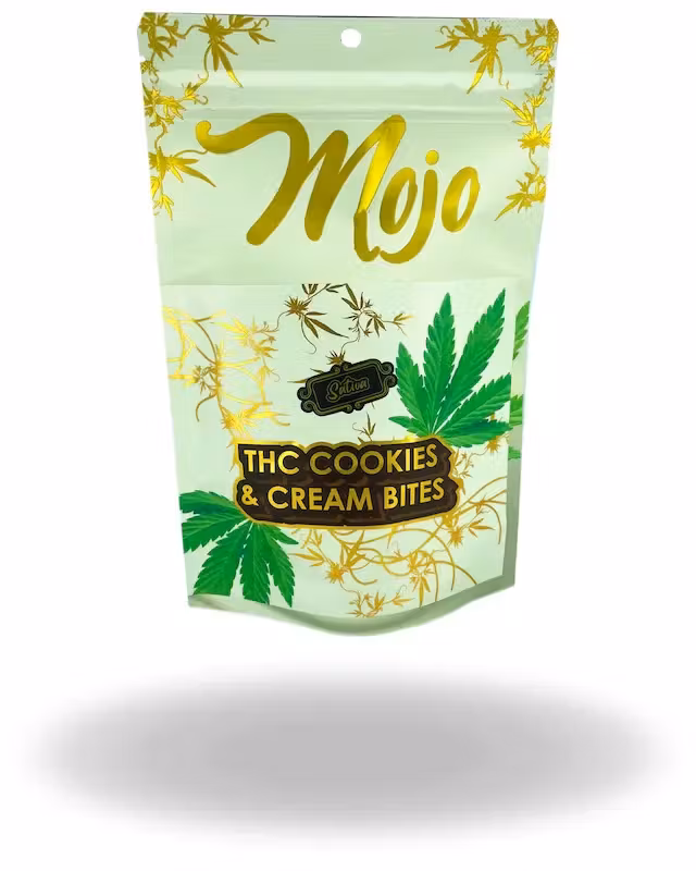 Photograph of product: Mojo - 200mg Chocolates - Cookies & Cream Bites