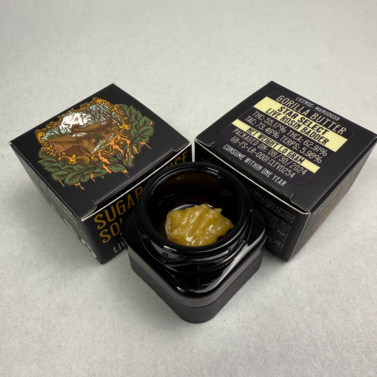 Photograph of product: Sugar House Solventless | Gorilla Butter | 1g Live Rosin