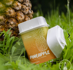 Photograph of product: Pineapple Quickies Full Spectrum Fruit Chews 20PK