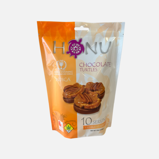 Photograph of product: Honu | Chocolate Turtle | Oui'd | 10pk | DOH | 100mg TH-oui