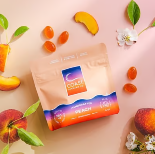 Photograph of product: Coast Peach 20: ummies | T22mg C386mg | 00119 | 20pk | I
