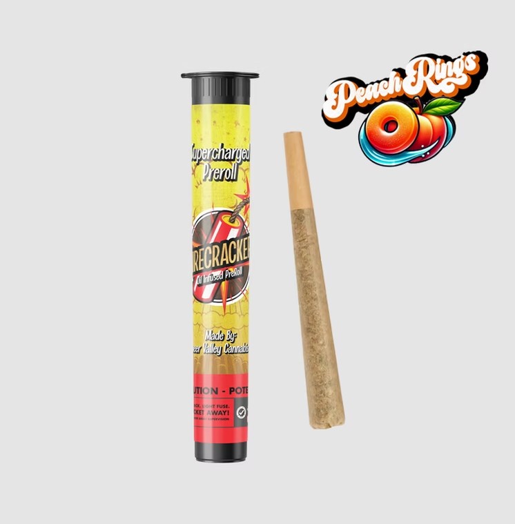 Photograph of product: Peach Rings Infused Pre-Roll | 1g - Firecracker