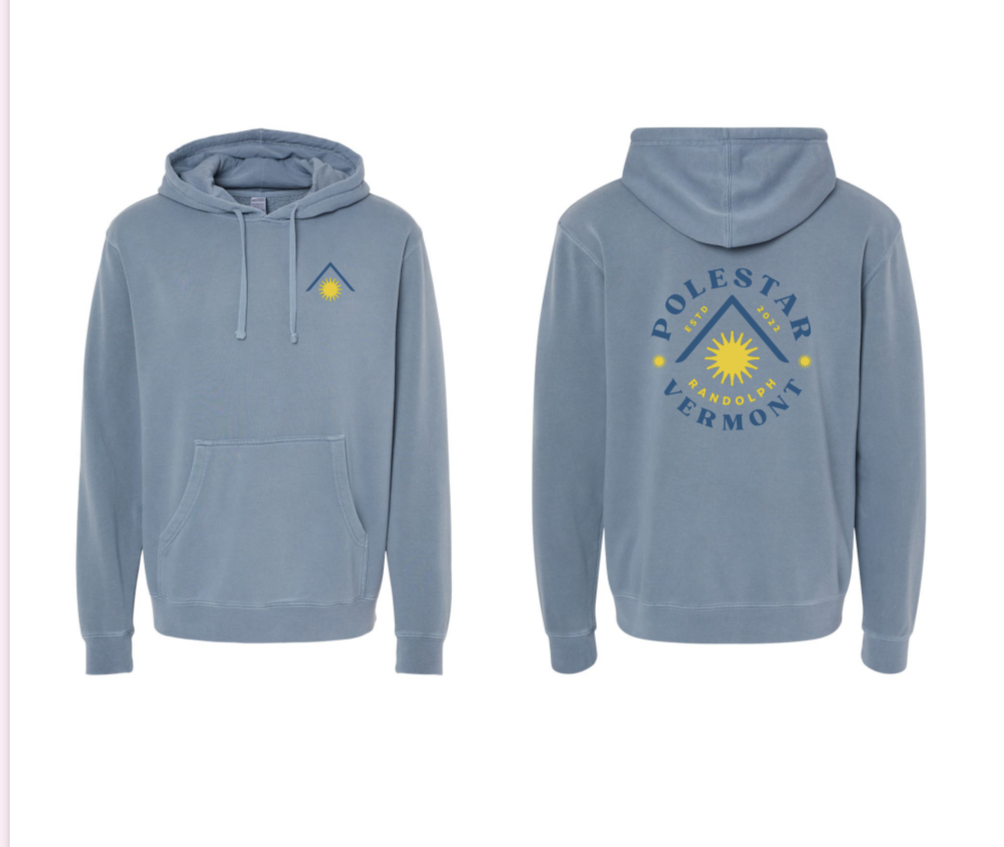 Photograph of product: Polestar Hoodie Slate Blue XX-Large