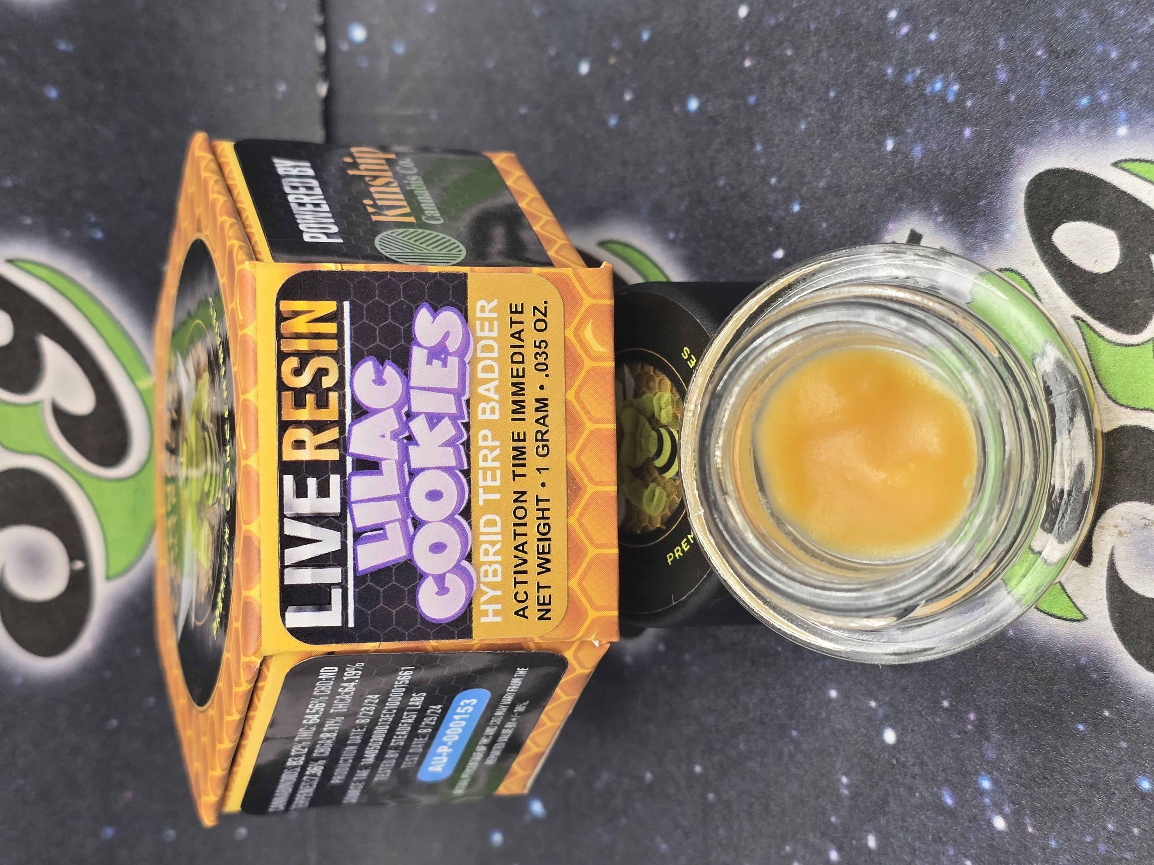 Photograph of product: Cannabee | Lilac Cookies | Live Resin Badder