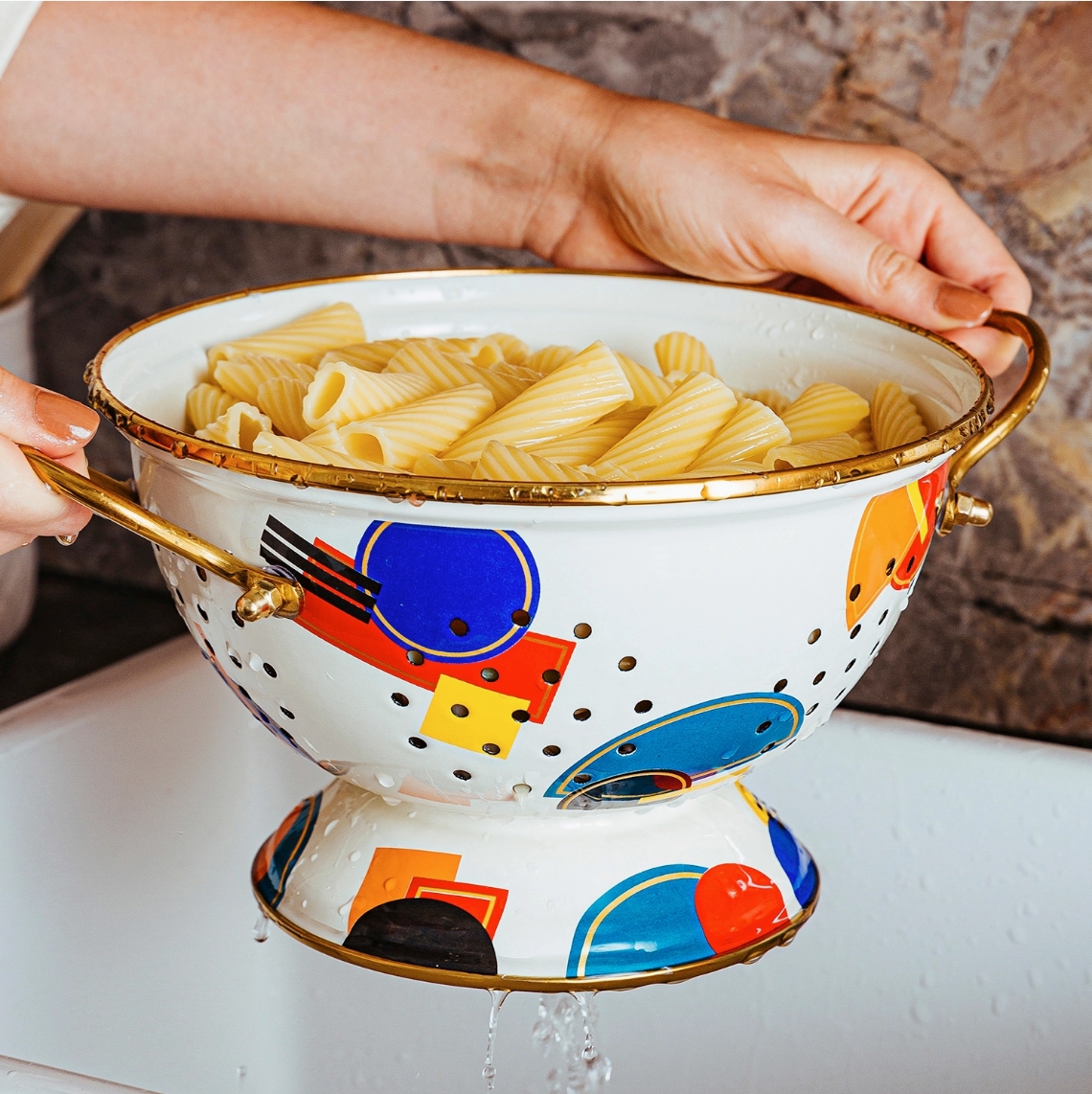 Photograph of product: BAUHAUS ENAMEL COLANDER