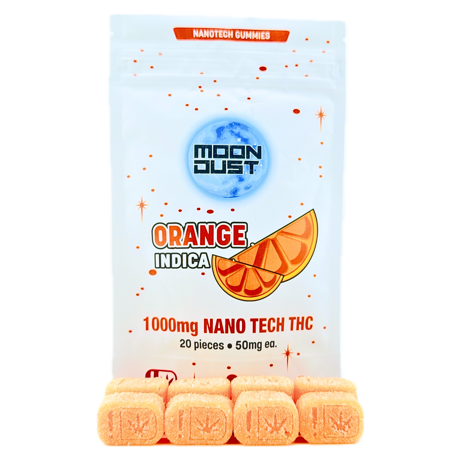 Photograph of product: Orange - Moon Dust Nano Gummies