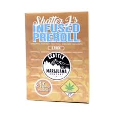 Photograph of product: Seattle Oui'd Washington Apple Shatter J Pre-Roll Pack Hybrid 5 x 1g