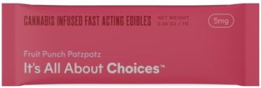 Photograph of product: Fruit Punch PatzPatz (Pop Rocks) | 5mg