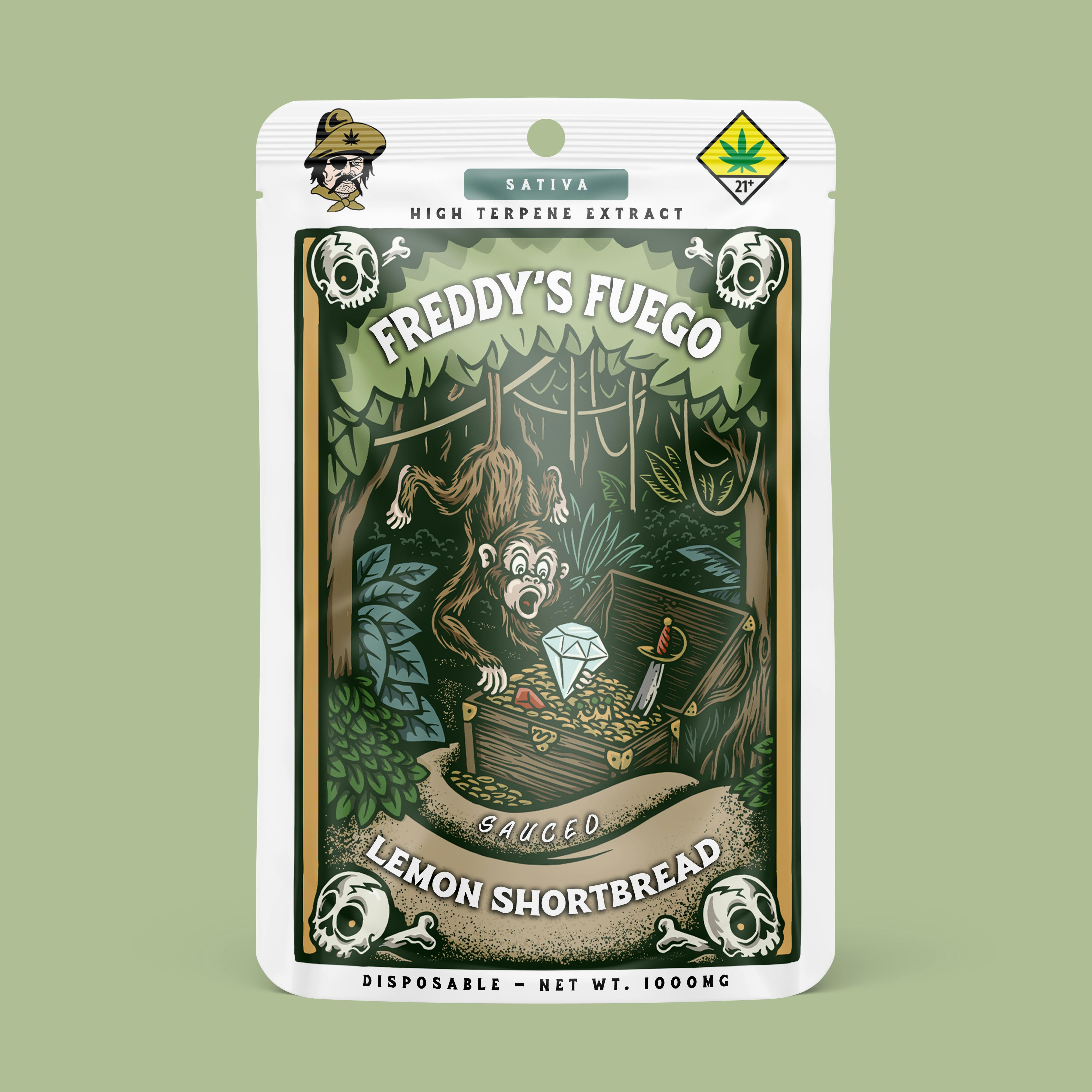 Photograph of product: Lemon Shortbread HTE Disposable | 1g (DOH)