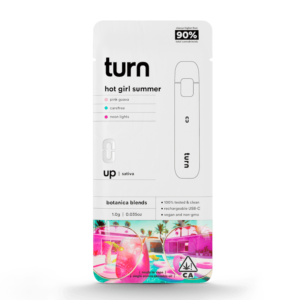 Photograph of product: Turn | hot girl summer (S) / botanica blends / 1g AIO