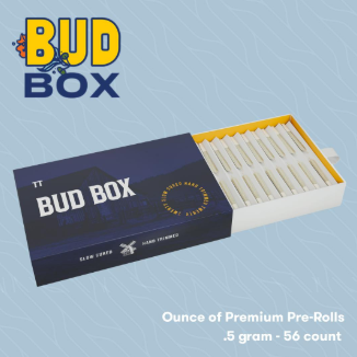 Photograph of product: Twenty Twenty - Pre Roll Pack - au chocolat Burger 56 pack Bud Box