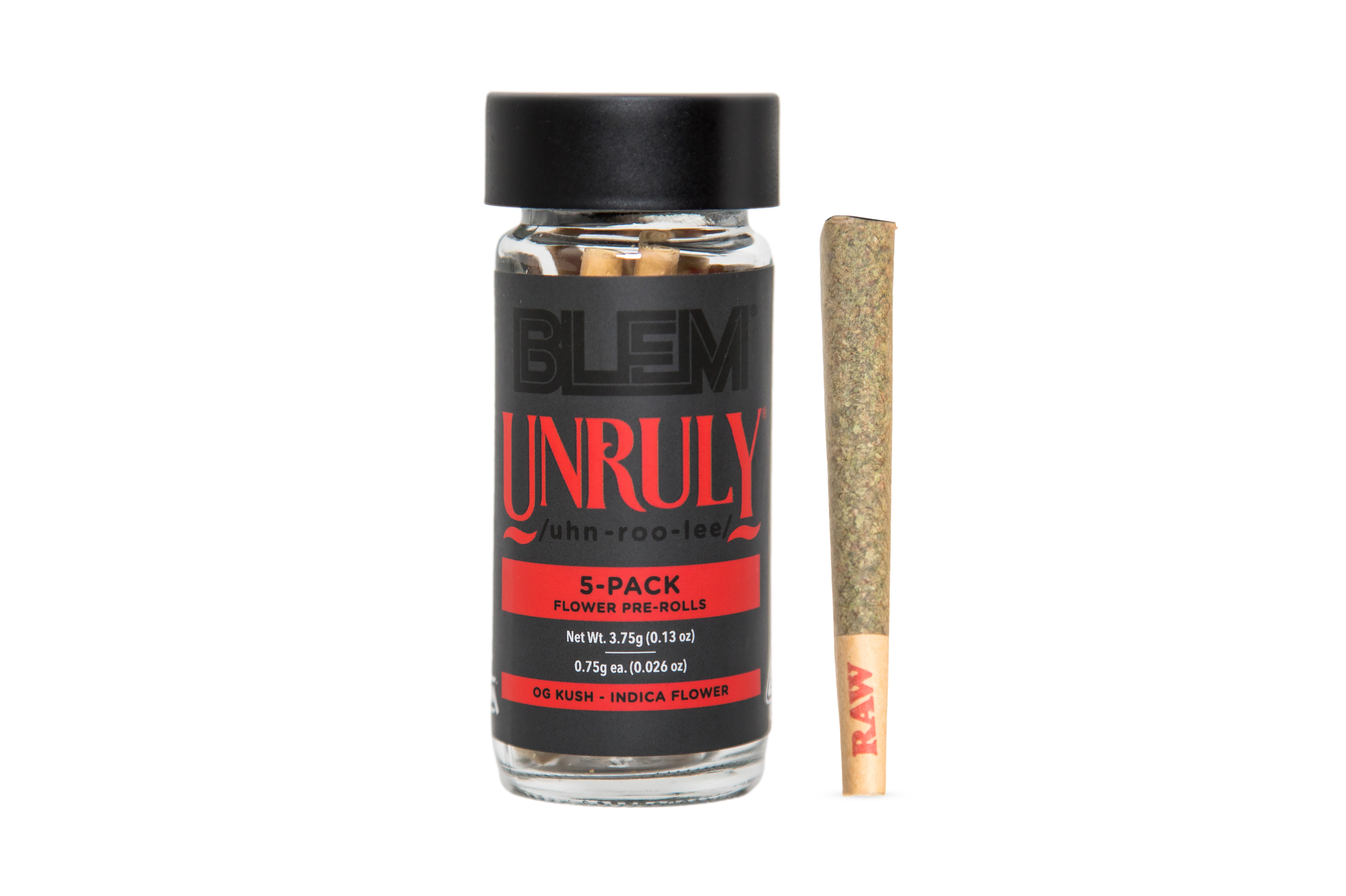 Photograph of product: BLEM - Bomba (Oui'd) 5pk Preroll (3.75g)