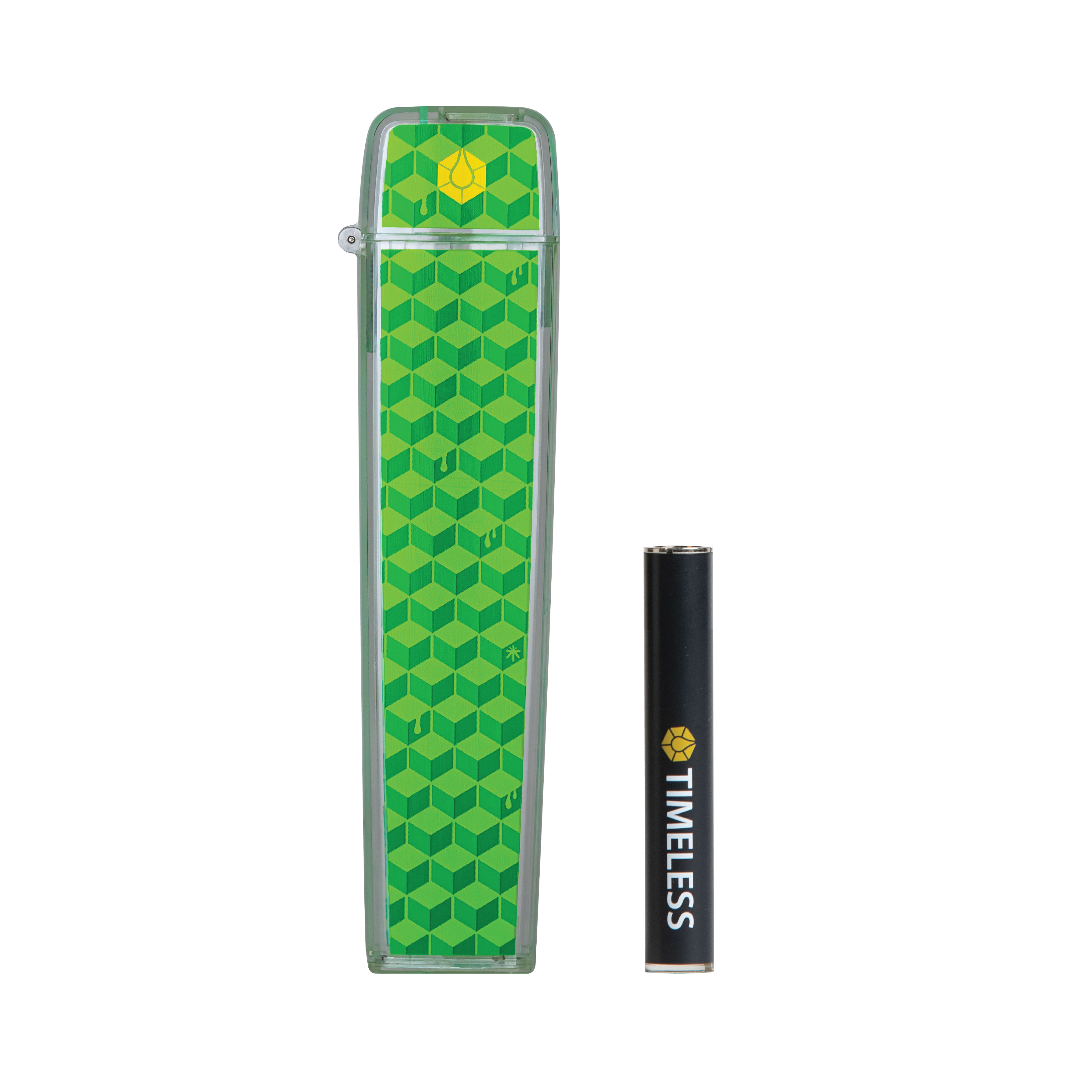 Photograph of product: Timeless | 190mAh Full Battery + Flip Case Combo | (Black/Green)