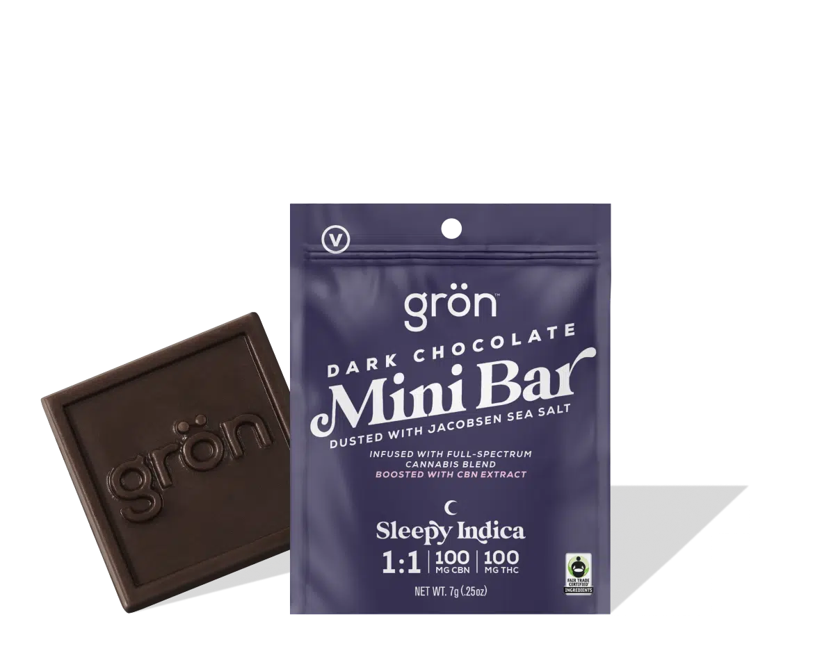 Photograph of product: Dark Chocolate Sleepy Mini Bar | Chocolate [1pk x 100mg]