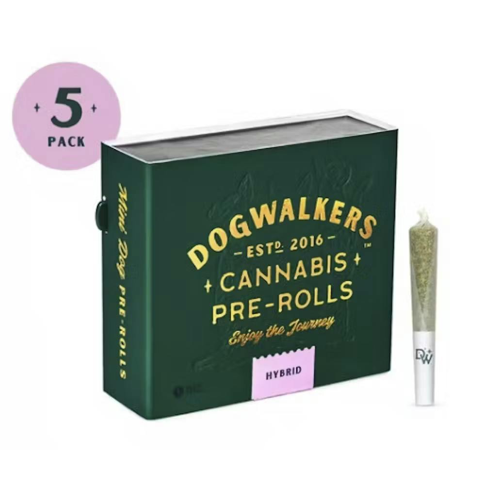 Photograph of product: Dogwalkers - Afternoon Delight #4 - 5pk x 0.35g Prerolls