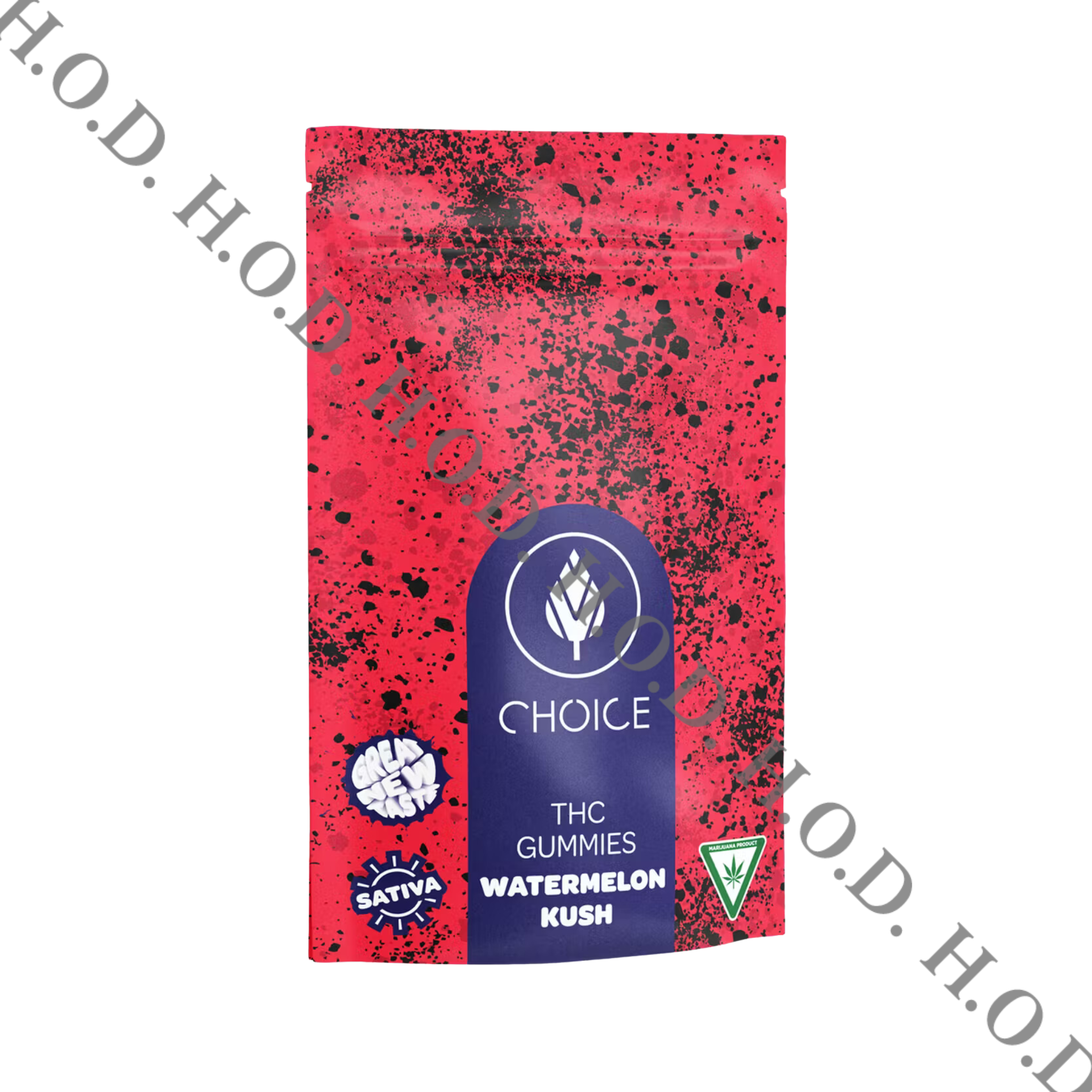 Photograph of Product: Choice Watermelon Kush Gummies 200mg