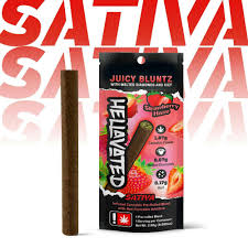 Photograph of product: HELLAVATED | Strawberry Haze Hemp Blunt 7-30-24