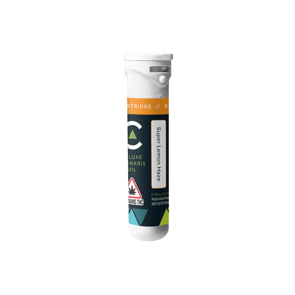 Photograph of product: Cadillac Distillate Cartridge Super Lemon Haze 1 G